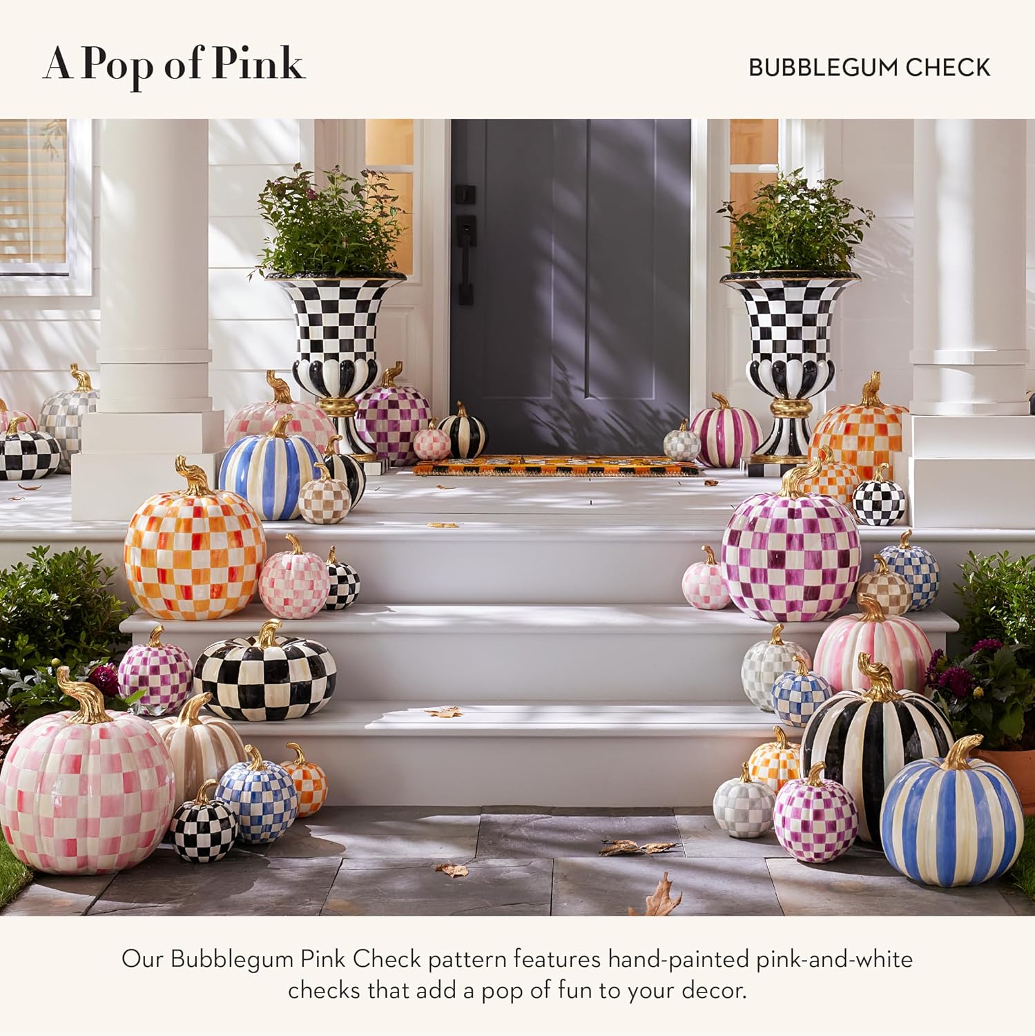 MACKENZIE-CHILDS Mini Pumpkin Halloween Decor