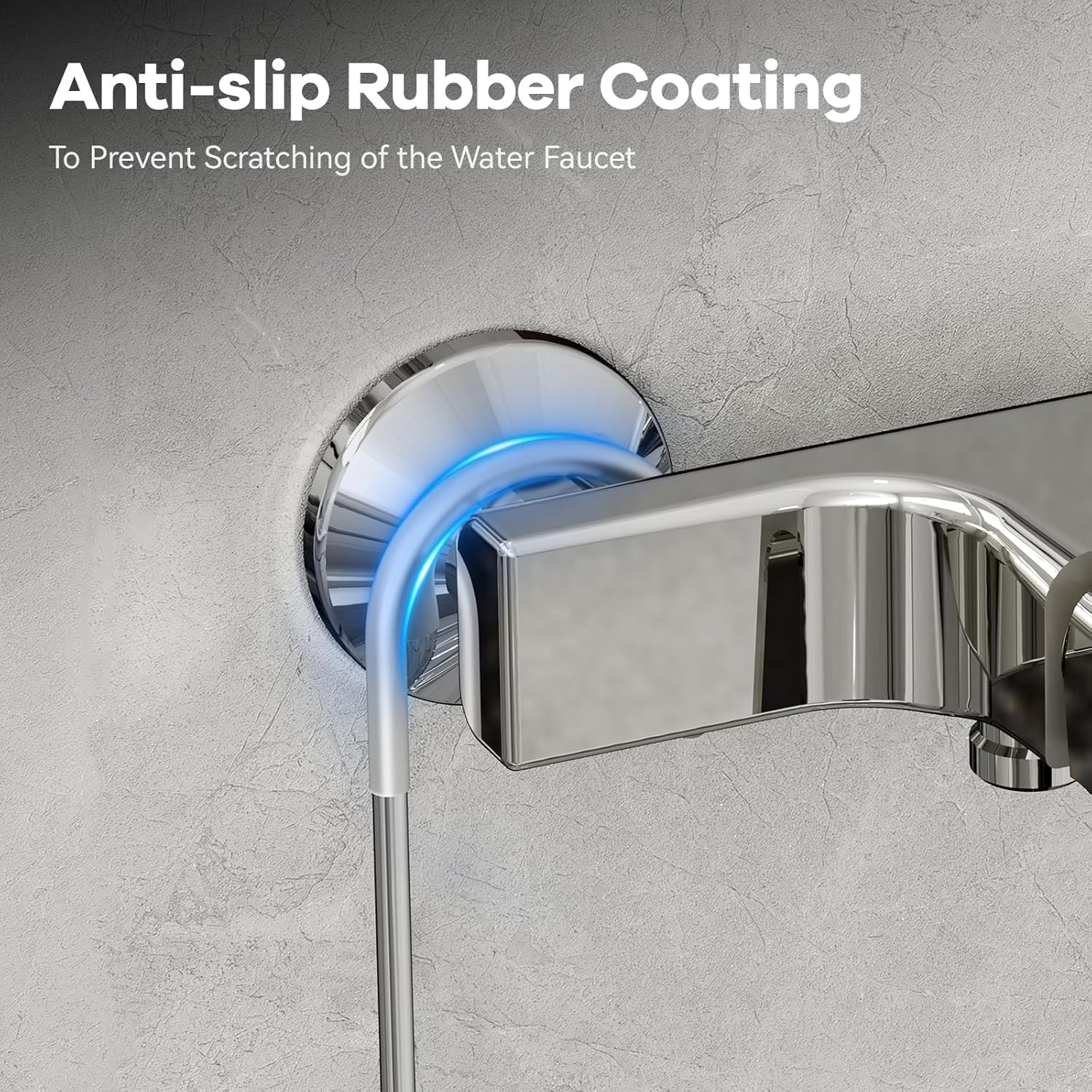 BYT Hanging Shower Caddy with Rotatable Hooks and Suction Cups