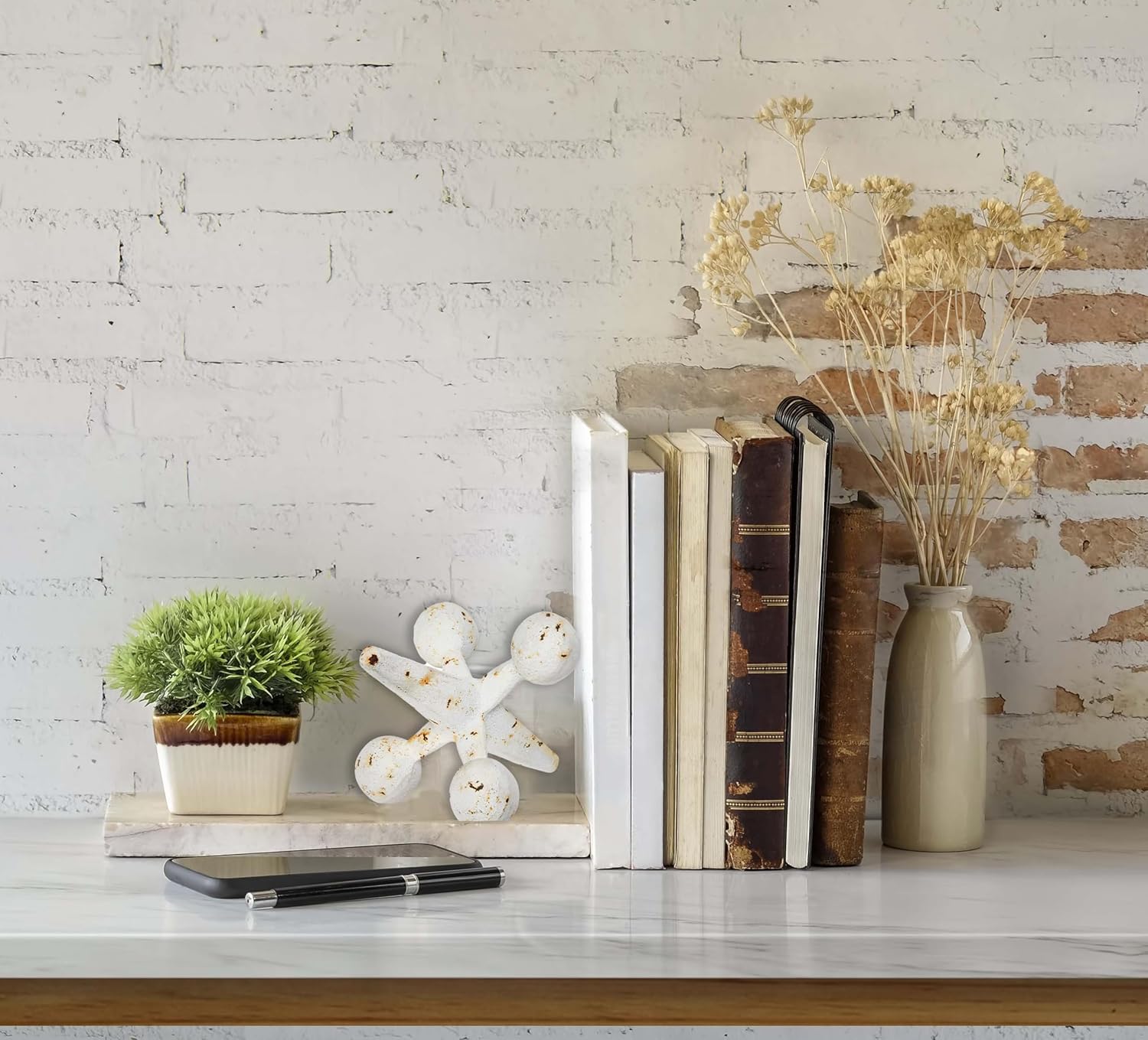 Creative Co-Op Cast Iron Jack Accent White 1