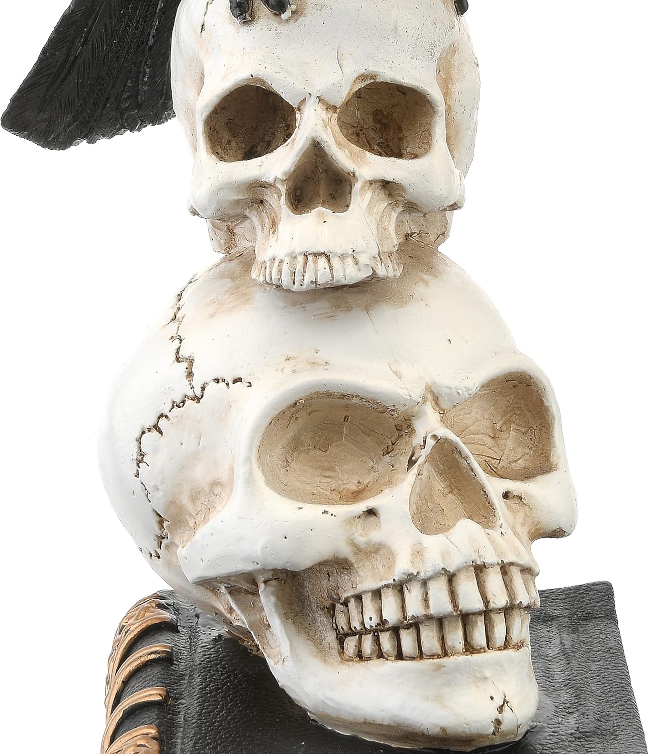 National Tree Company Crow and Skulls Halloween Statue