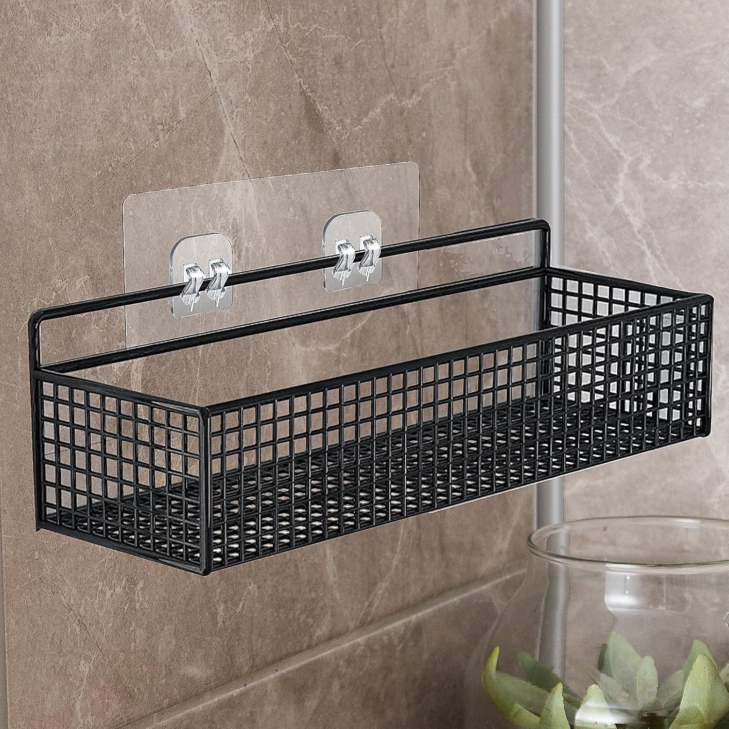 4 Pack Strong Adhesive Suction Cup Hooks for Shower Caddy