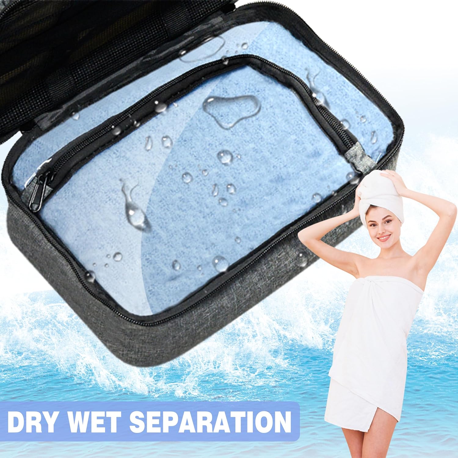 TOPMELON Portable Shower Caddy for Travel and Dorm