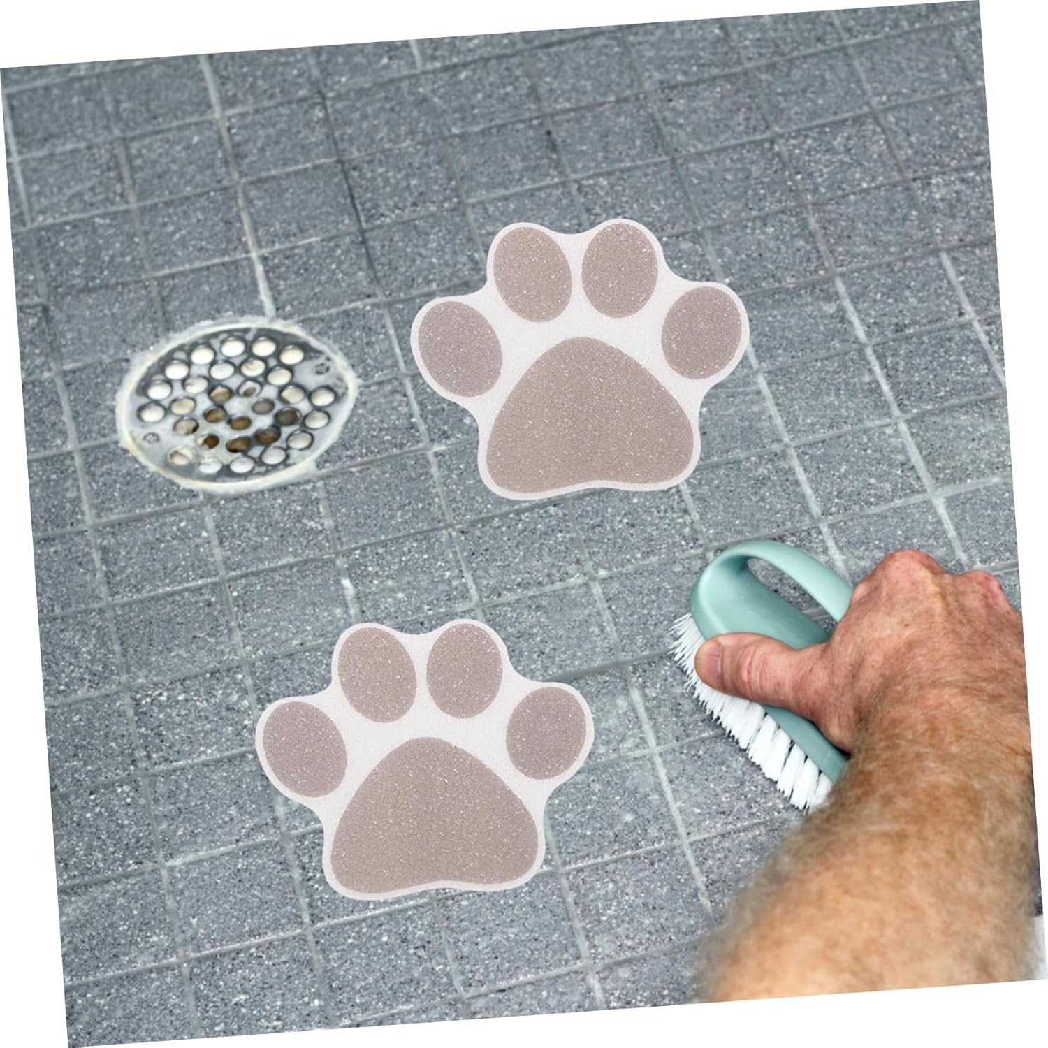 Non-Slip Bathtub Stickers with Paw Design 10pcs