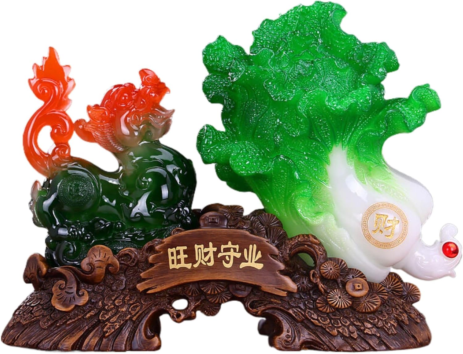 Feng Shui Resin Wealth Statues for Home Decor