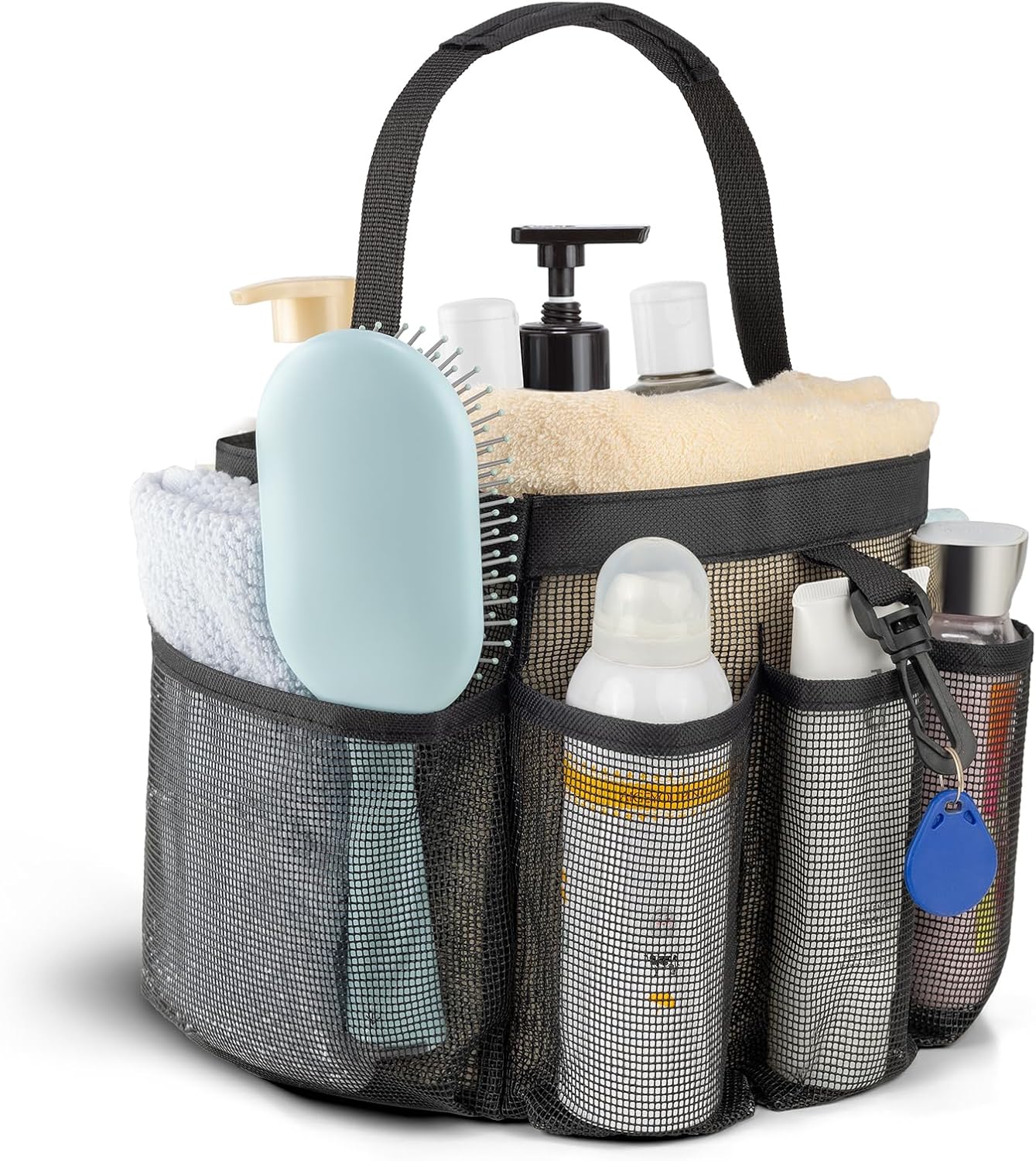 Mesh Shower Caddy Portable with 8 Pockets 1
