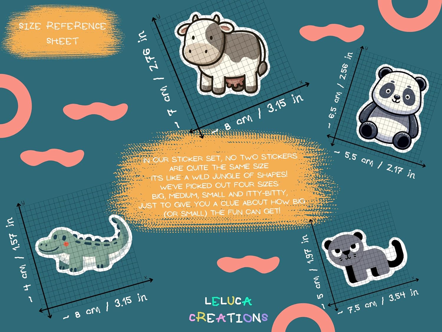 Non Slip Bathtub Stickers - 19 PCS Montessori Animal Appliques