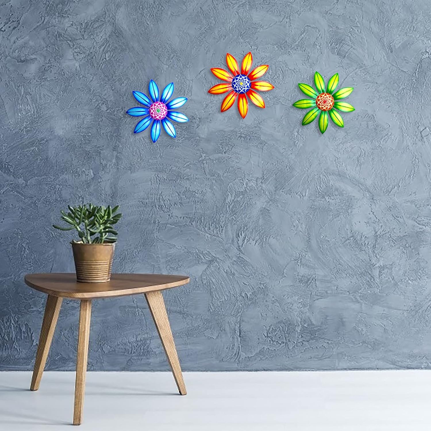 Golden Metal Wall Art Sculptures for Home and Office