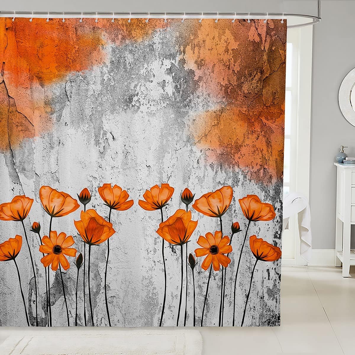 Manfei Poppy Kids Shower Curtain Set
