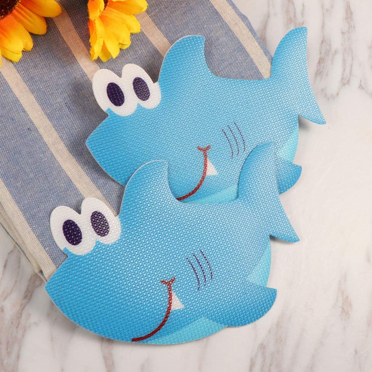 5 pcs Shark Bathtub Stickers Non-Slip Adhesive