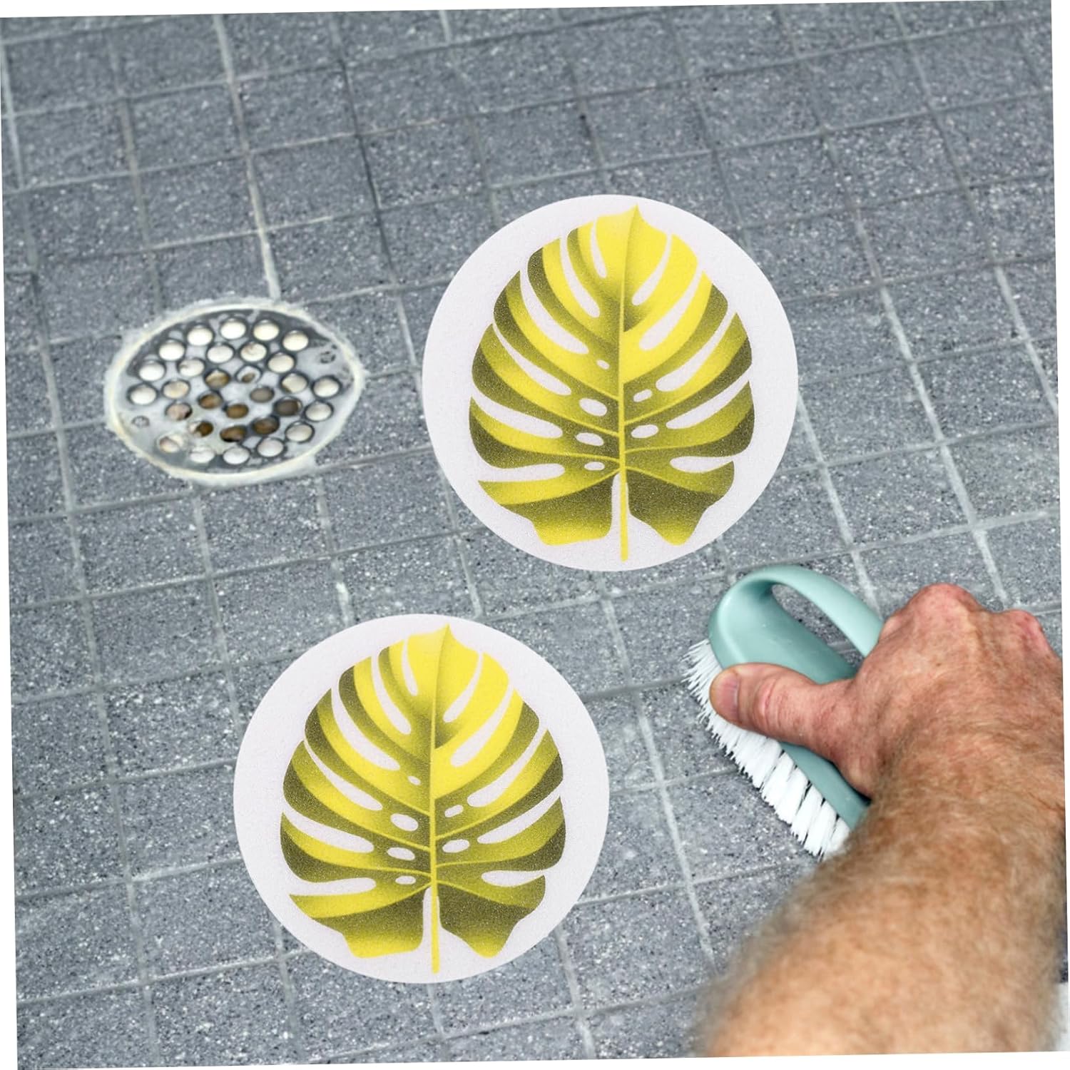 Alipis Leaf Shape Non-Slip Bathtub Decals
