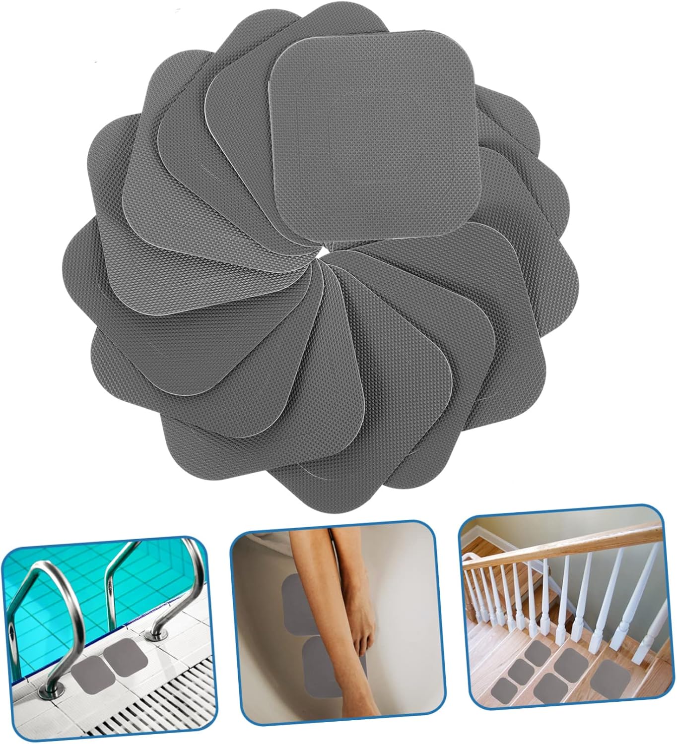 20 Sheets Non-Slip Bathtub Stickers for Bathroom Safety
