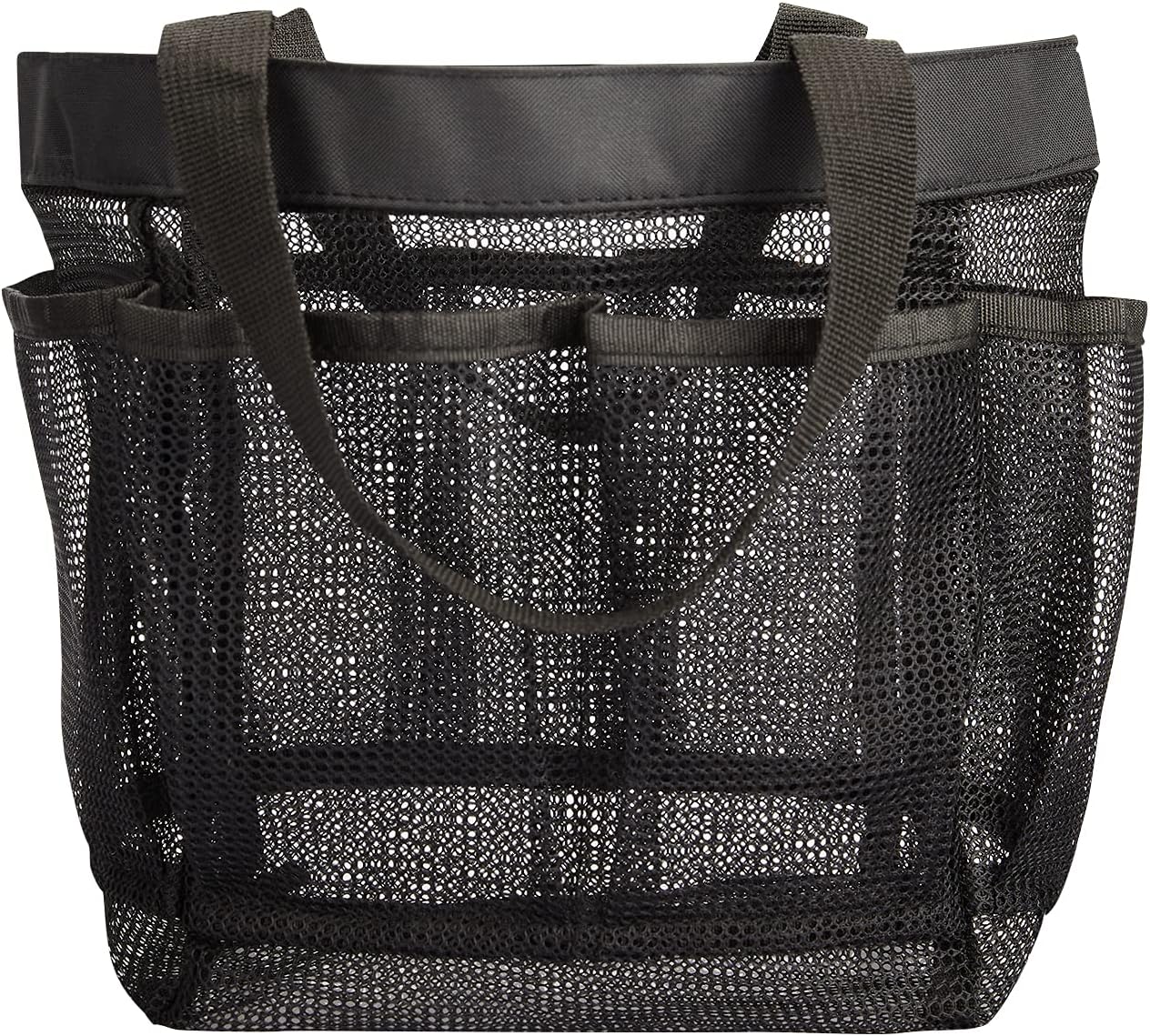 HAOGUAGUA Mesh Shower Caddy with 8 Pockets - Quick Dry Portable Toiletry Bag