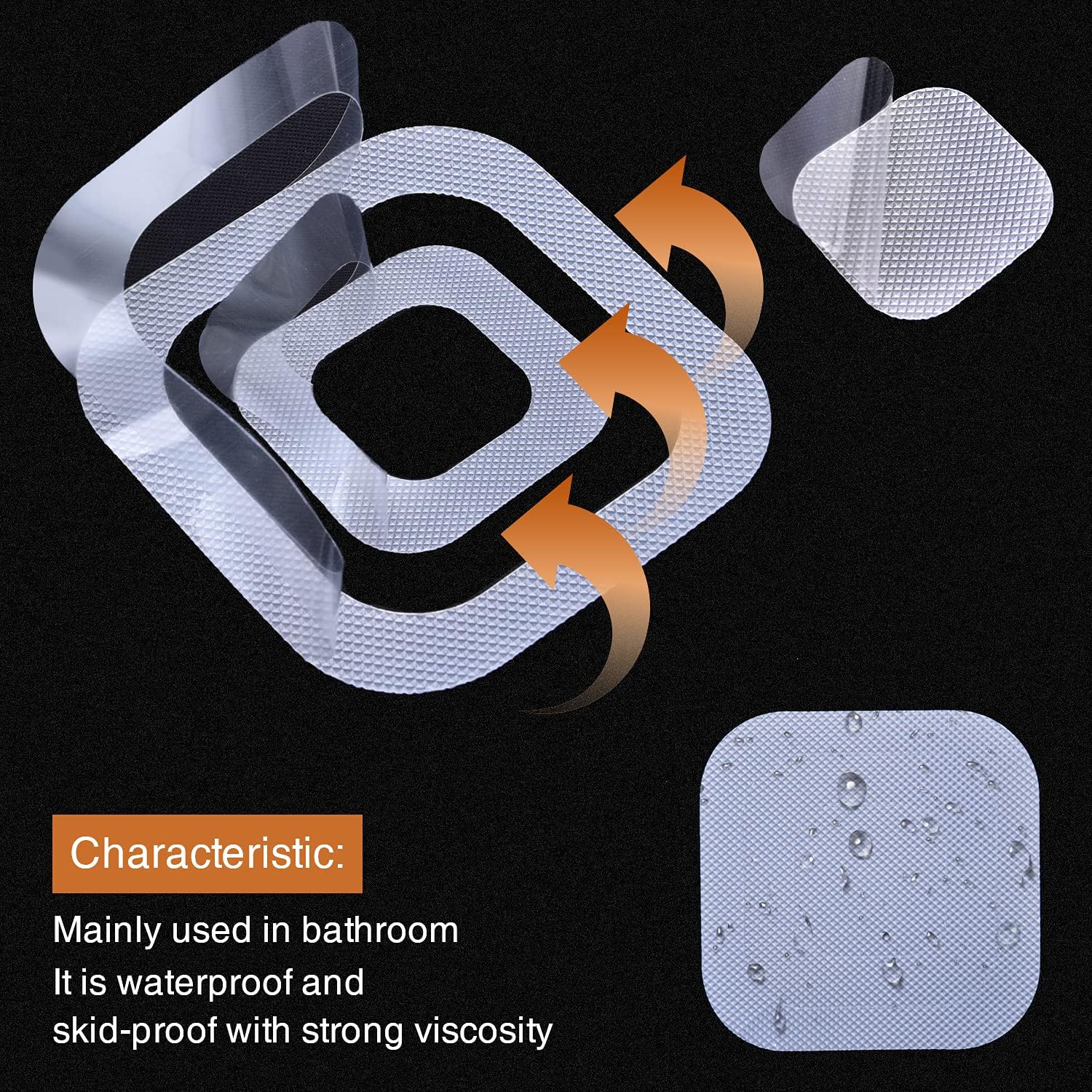 Non-Slip Bathtub Stickers 36 PCS Safety Treads