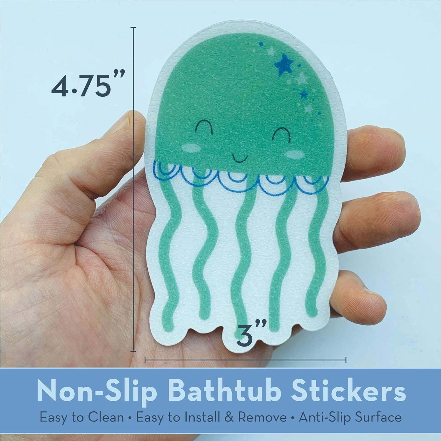 Crafty Critters Non-Slip Bathtub Stickers 10 Pack Under The Sea 1