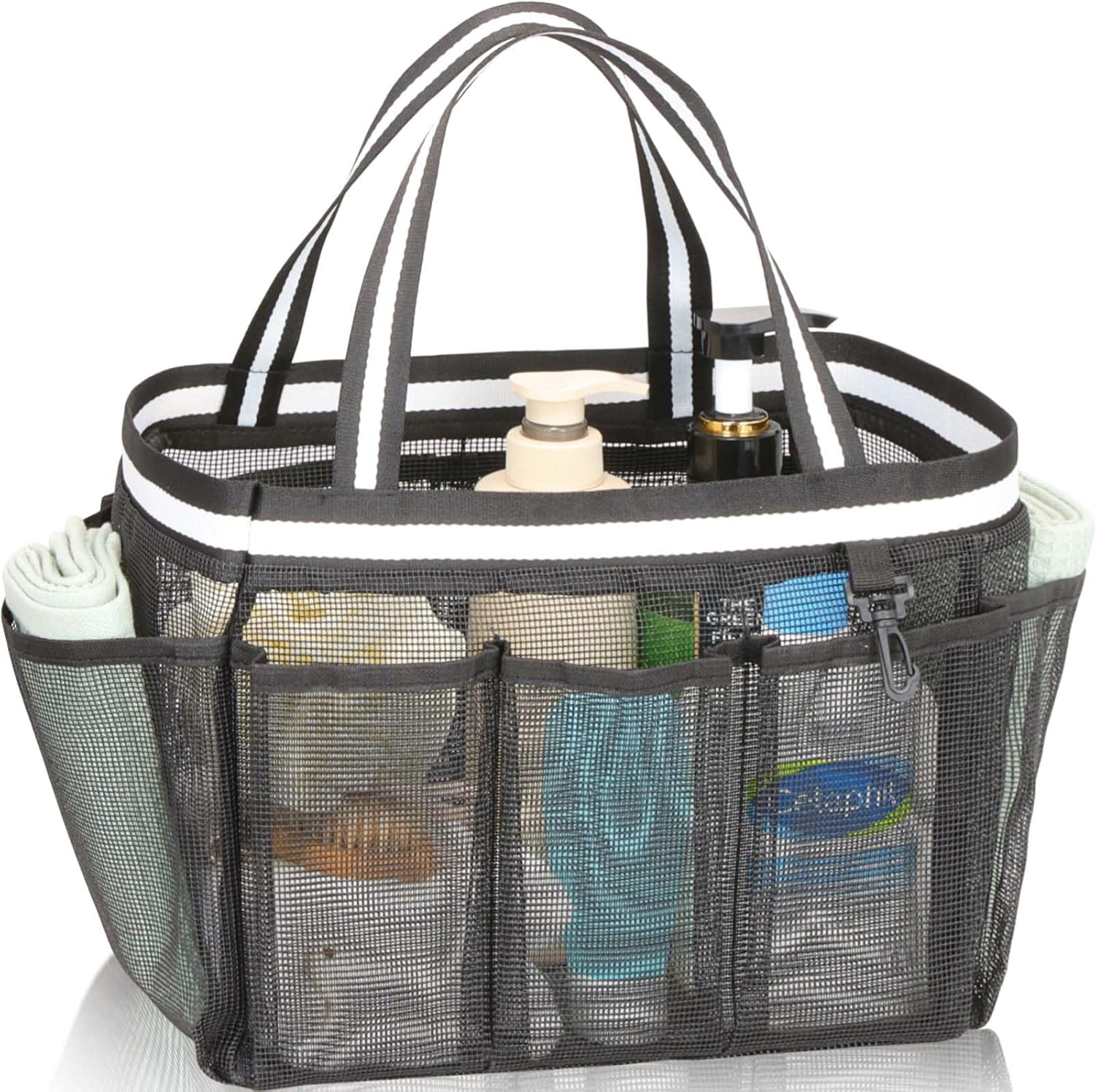 XL Mesh Shower Caddy Portable Bag for Travel and Gym
