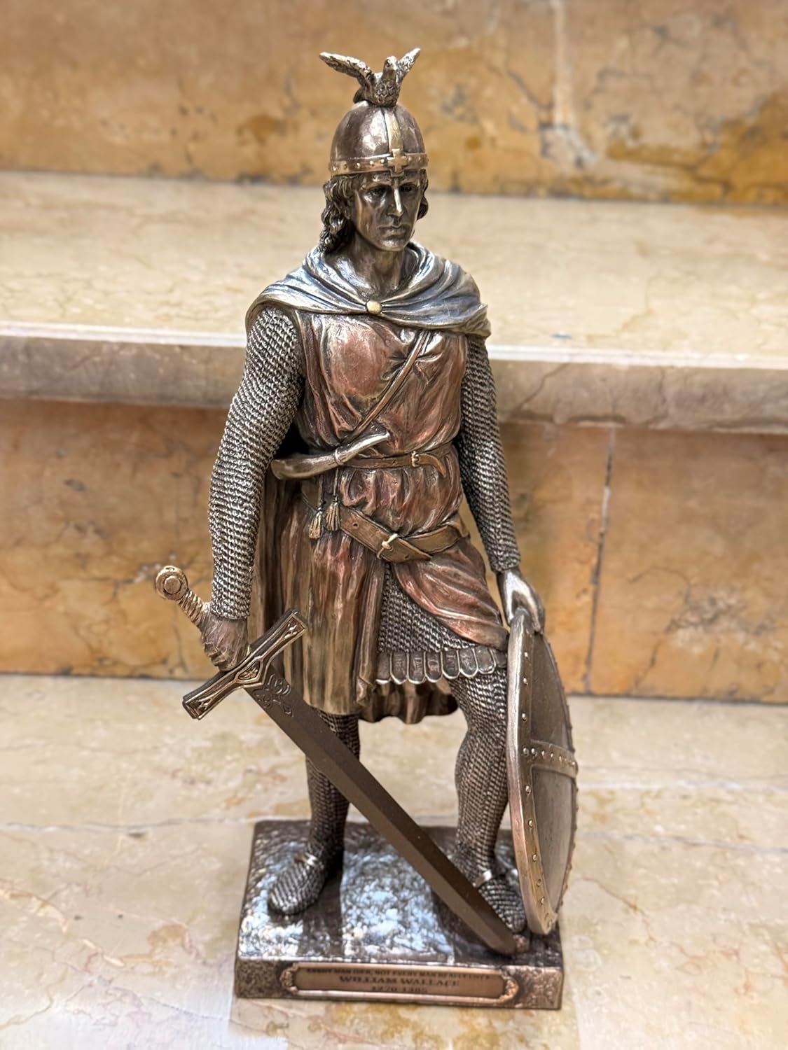William Wallace Bronze Resin Statue 114 in Medieval Hero Figurine