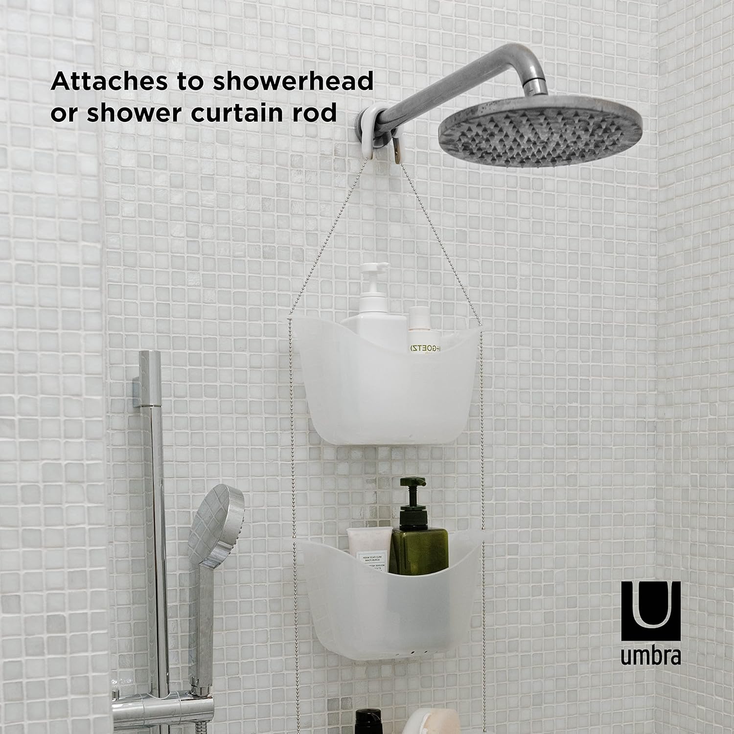Umbra Bask Hanging Shower Caddy White