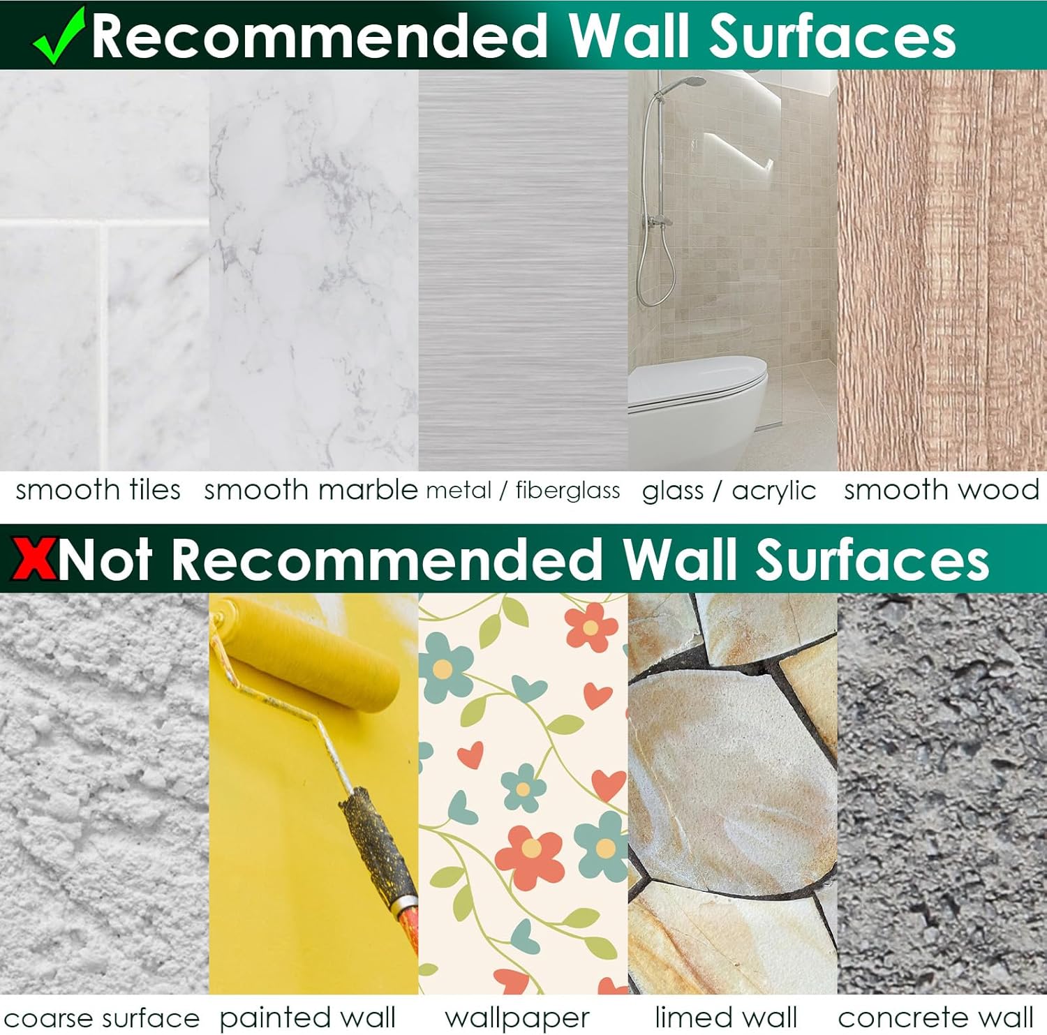 Jovware 14 Pack Shower Caddy Adhesive Replacement 1