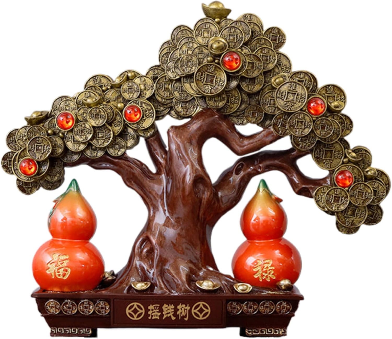 Feng Shui Wealth Tree Resin Statue - Home Decoration
