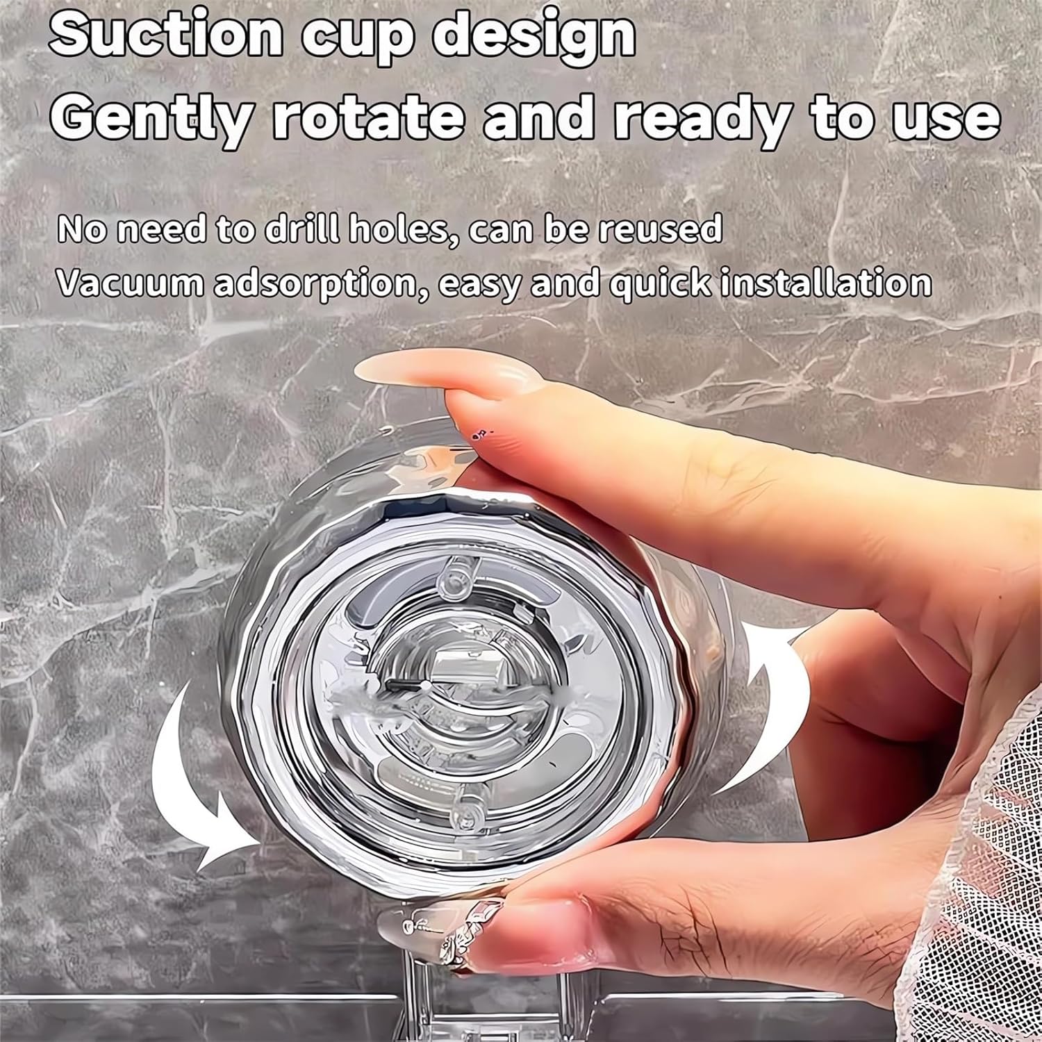 Removable Corrugated Suction Cup Shower Caddy Organizer