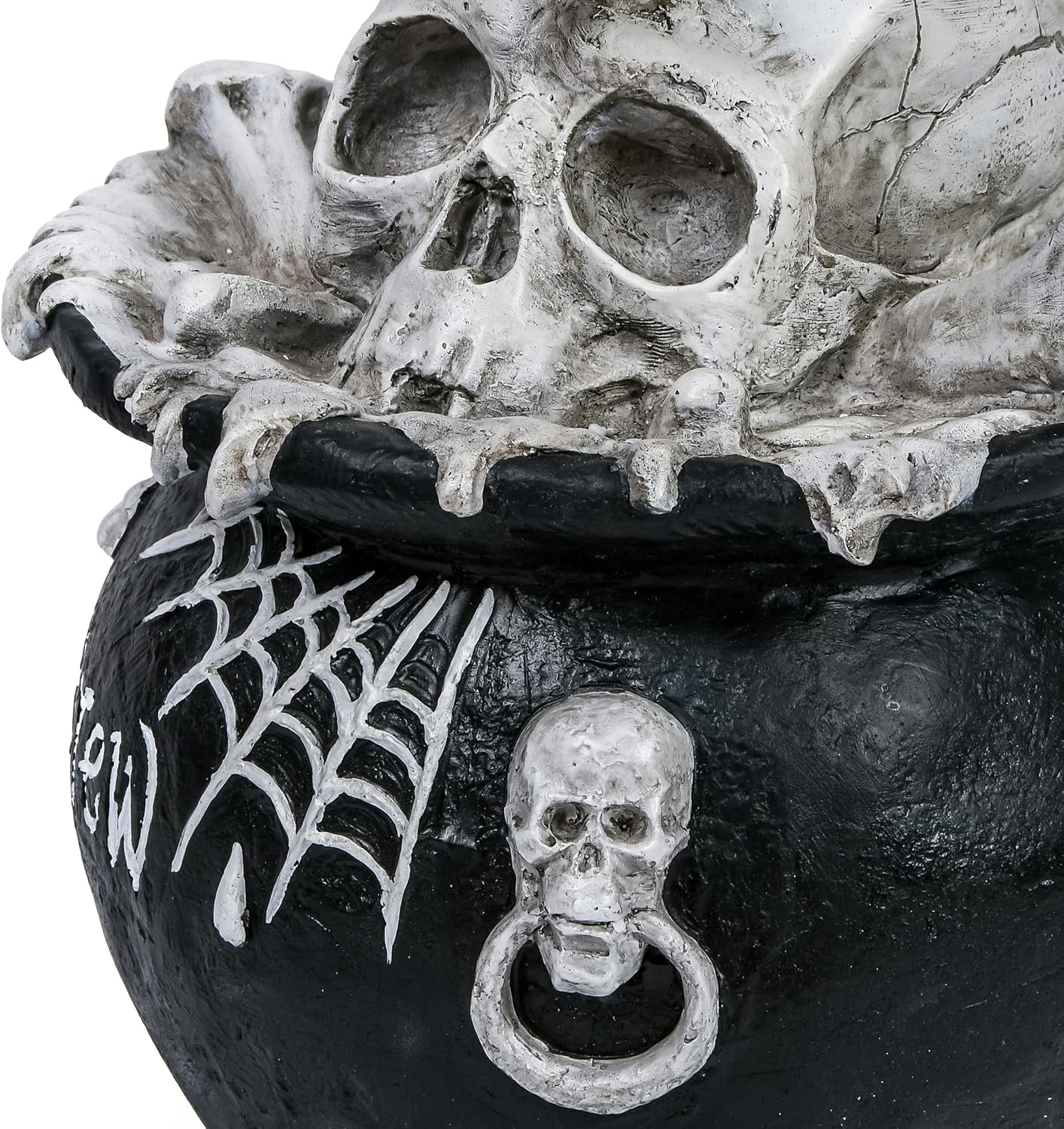 National Tree Company Stacked Skulls Cauldron Table Decoration 38 Inches